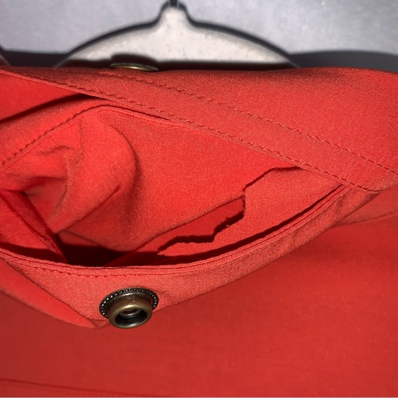 Chicos Zenergy Orange Zip Collar Neema Dress with Pockets! - Picture 7 of 16